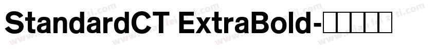 StandardCT ExtraBold字体转换